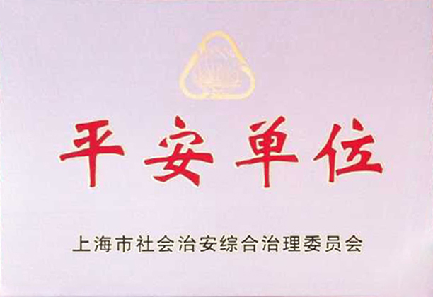 premio gubernamental de la ciudad de<br/>Shanghai  a las manufacturas seguras